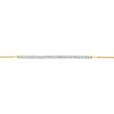 Luminesce Lab Grown 1 Carat Diamond Bolo Bracelet in Gold Plated SterlingSilver