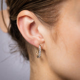 Luminesce Lab Grown 1 Carat Diamond Hoop Earrings in 9ct Yellow Gold