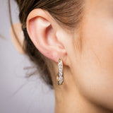Luminesce Lab Grown 2 Carats Diamond Hoop Earrings in 9ct Yellow Gold