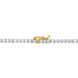 Luminesce Lab Grown 6 Carat Diamond 40cm Tennis Necklace in 9ct Yellow Gold