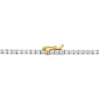 Luminesce Lab Grown 6 Carat Diamond 40cm Tennis Necklace in 9ct Yellow Gold