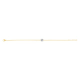 Luminesce Lab Grown 1 Carat Diamond Adjustable Bracelet in 9ct Yellow Gold