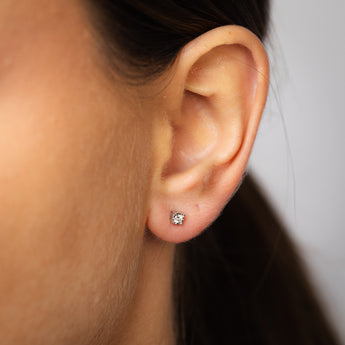 Luminesce Lab Grown 0.10 Carat Diamond Stud Earrings in Sterling Silver