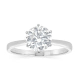 Luminesce Lab Grown 1.5 Carats Certified Diamond Solitaire Ring in 18ct White Gold
