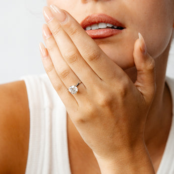 Luminesce Lab Grown 2 Carats Certified Diamond Solitaire Ring in 18ct White Gold