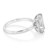 Luminesce Lab Grown 3 Carats Certified Radiant Diamond Solitaire Ring in 18ct White Gold
