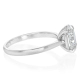 Luminesce Lab Grown 2 Carats Certified Oval Diamond Solitaire Ring in 18ct White Gold