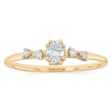 Luminesce Lab Grown 0.26 Carat Diamond Oval Ring in 9ct Yellow Gold