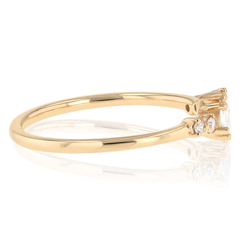 Luminesce Lab Grown 0.26 Carat Diamond Oval Ring in 9ct Yellow Gold