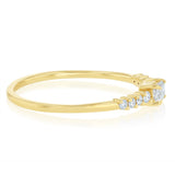 Luminesce Lab Grown 1/3 Carat Diamond Emerald Ring in 9ct Yellow Gold
