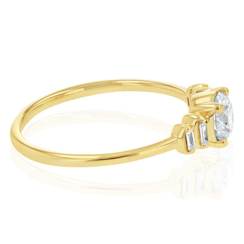 Luminesce Lab Grown 0.55 Carat Diamond Ring in 9ct Yellow Gold