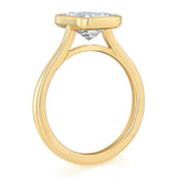 Luminesce Lab Grown 2.50 Carat Diamond Radiant Solitaire in 9ct Yellow Gold