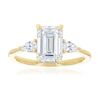 Luminesce Lab Grown 3.40 Carat Diamond Ring in 9ct Yellow Gold