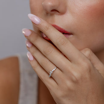 Luminesce Lab Grown 1/4 Carat Diamond Ring in Sterling Silver