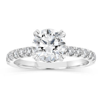 Luminesce Lab Grown 2 Carat Diamond Ring in Sterling Silver