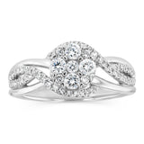 Luminesce Lab Grown 1/2 Carat Diamond Ring in Sterling Silver