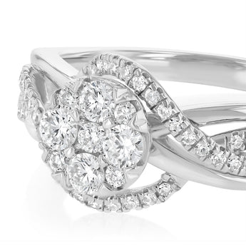 Luminesce Lab Grown 1/2 Carat Diamond Ring in Sterling Silver
