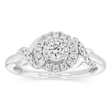 Luminesce Lab Grown 1/3 Carat Diamond Ring in Sterling Silver