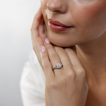 Luminesce Lab Grown 1/3 Carat Diamond Ring in Sterling Silver