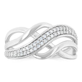 Luminesce lab Grown 1/5 Carat Diamond Ring in Sterling Silver