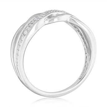 Luminesce lab Grown 1/5 Carat Diamond Ring in Sterling Silver