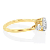 Luminesce Lab Grown 1.32 Carat Diamond Ring in 9ct Yellow Gold