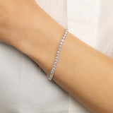 Luminesce Lab Grown 6 Carat Diamond Tennis Bracelet in Sterling Silver
