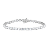 Luminesce Lab Grown 10 Carat Diamond Tennis Bracelet in Sterling Silver
