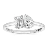 Luminesce Lab Grown 1.50 Carat Diamond Ring in Sterling Silver