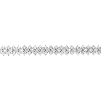 Luminesce Lab Grown 3 Carat Diamond Bracelet in Sterling Silver