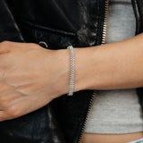 Luminesce Lab Grown 3 Carat Diamond Bracelet in Sterling Silver