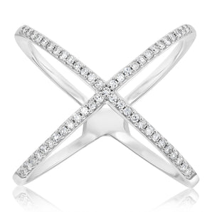 Luminesce Lab Grown 1/4 Carat Diamond Ring in Sterling Silver