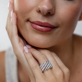 Luminesce Lab Grown 2 Carat Diamond Ring in Sterling Silver