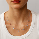 Luminesce Lab Grown 2.50 Carat Diamond Pendant 45cm Necklace in Sterling Silver