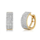 Luminesce Lab Grown 1/2 Carat Diamond Hoop Earrings in Gold Plated Sterling Silver