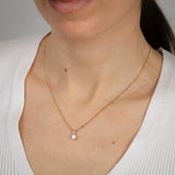 Luminesce Lab Grown 1/2 Carat Diamond Pendant in 9ct Yellow and White Gold