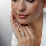 Luminesce Lab Grown 2 Carats Marquise Diamond Solitaire Ring in 9ct Yellow Gold