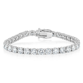 Luminesce Lab Grown 16 Carats Diamond Tennis Bracelet in 9ct White Gold