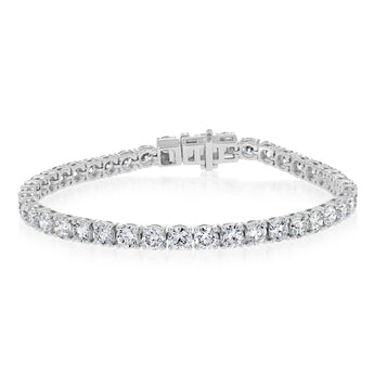 Luminesce Lab Grown 10 Carats Diamond 18cm Tennis Bracelet in 9ct White Gold