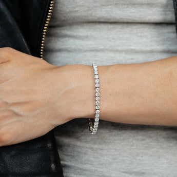 Luminesce Lab Grown 10 Carats Diamond 18cm Tennis Bracelet in 9ct White Gold