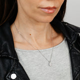 Luminesce Lab Grown 1.50 Carat Diamond Solitaire Oval Pendant on Chain in Sterling Silver