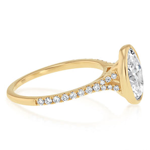 Luminesce Lab Grown 2.20 Carat Diamond Ring in 9ct Yellow Gold