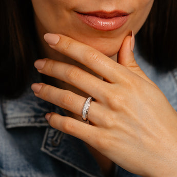 Luminesce Lab Grown 1/4 Carat Diamond Ring in Sterling Silver
