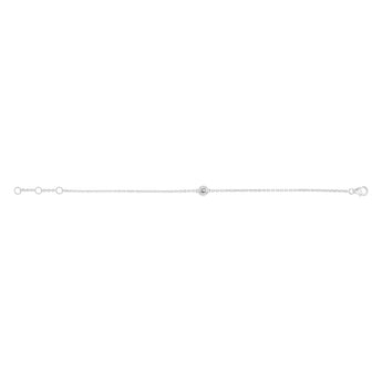 Luminesce Lab Grown 1/4 Carat Diamond Bezel Adjustable Bracelet in Sterling Silver