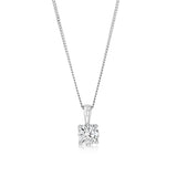Luminesce Lab Grown 1 Carat Diamond Solitaire Pendant in 9ct White Gold