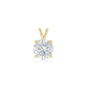Luminesce Lab Grown 3 Carat Diamond Solitaire Pendant in 9ct Yellow Gold