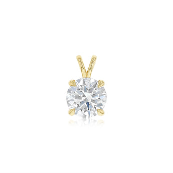 Luminesce Lab Grown 3 Carat Diamond Solitaire Pendant in 9ct Yellow Gold