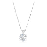 Luminesce Lab Grown 3 Carat Diamond Solitaire Pendant in 9ct White Gold