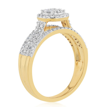 Luminesce Lab Grown 1/2 Carat Diamond Ring in 9ct Yellow Gold