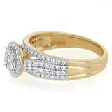 Luminesce Lab Grown 1/2 Carat Diamond Ring in 9ct Yellow Gold